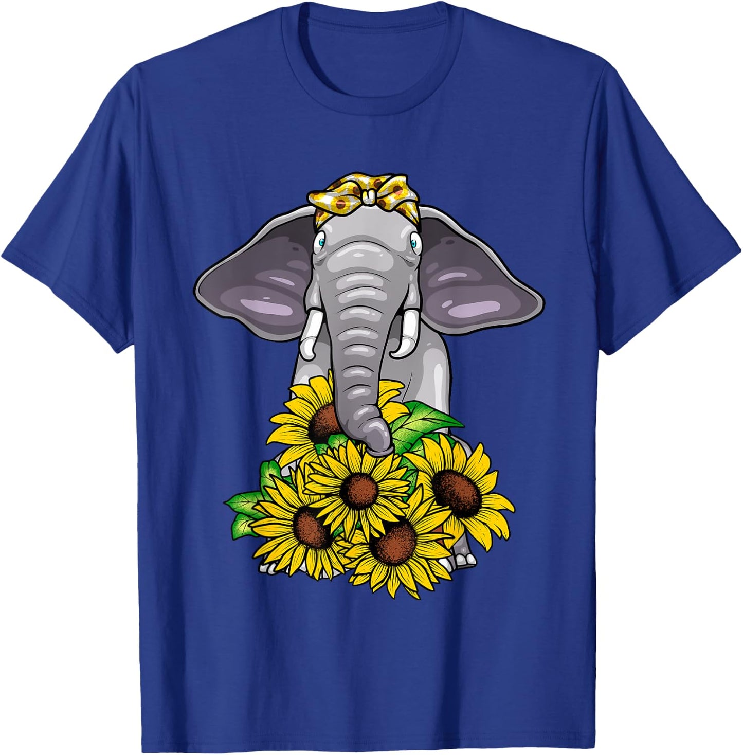 Cute Elephant Design Women Kids Elephant Zoo Animal T-Shirt - T-Shirt | Royal
