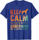 Funny Doberman Art Men Women Doberman Pinscher Dog Walker T-Shirt - T-Shirt | Royal