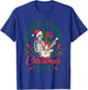 Retro Rockin Around The Christmas Tree Skeleton Plays Guitar T-Shirt - T-Shirt | Royal
