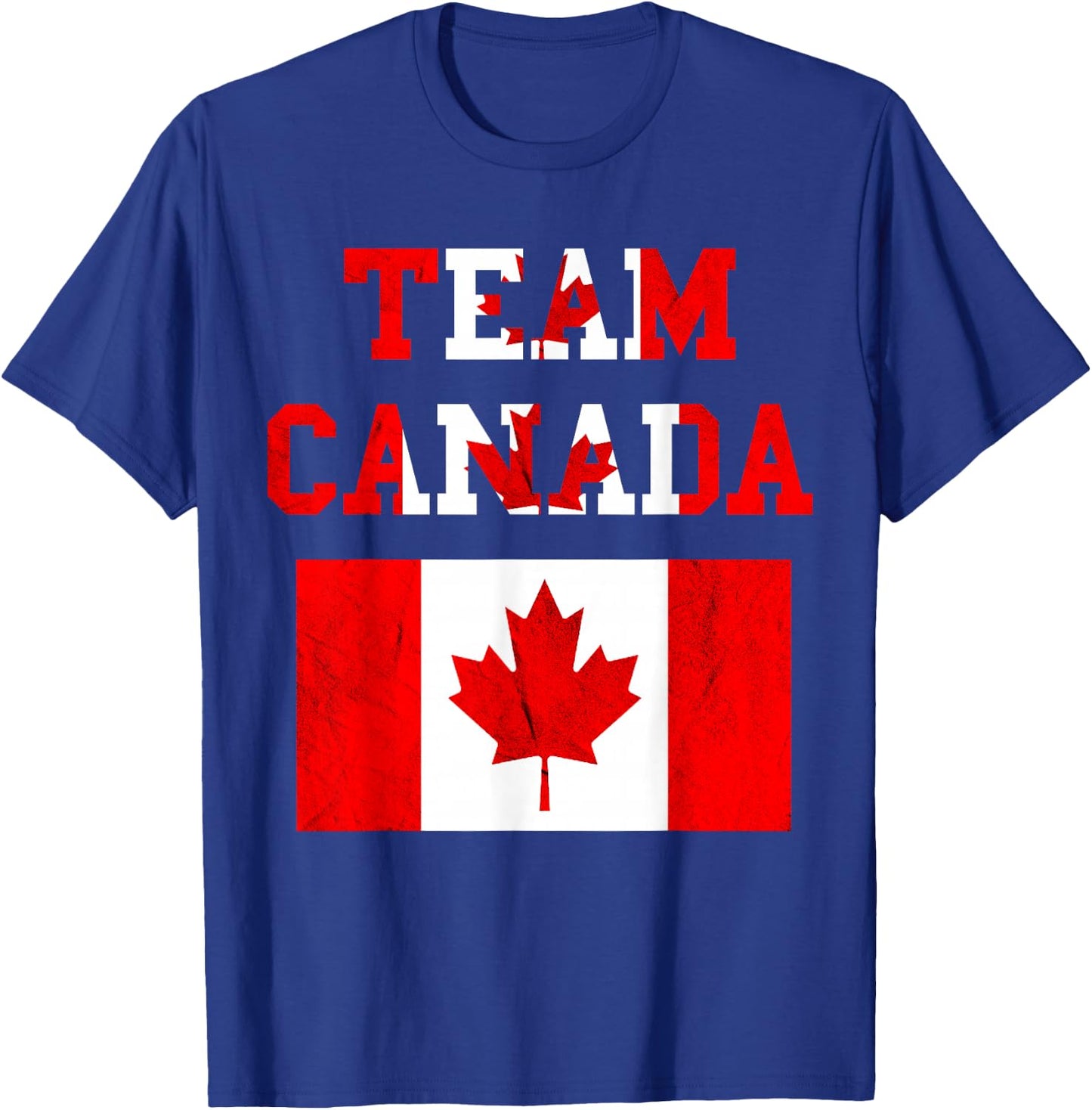 Team Canada Maple Leaf Canadian Soccer Team Canada Flag T-Shirt - T-Shirt | Royal