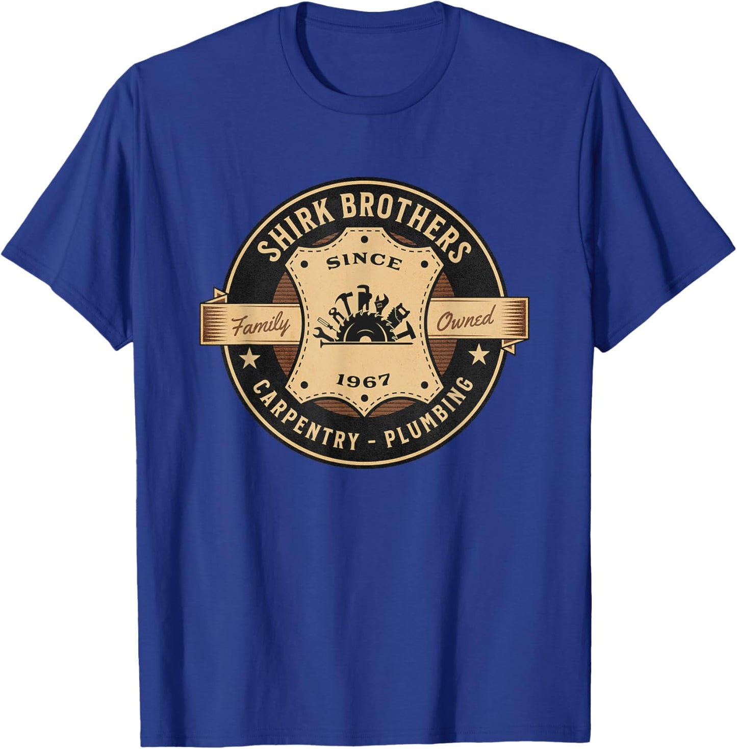 The Money Pit | Shirk Brothers Construction Retro Movie T-Shirt - T-Shirt | Royal
