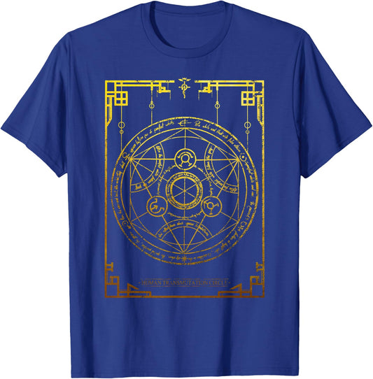 mystical symbols Human Transmutation Circle T-Shirt - T-Shirt | Royal
