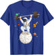 Funny Astronaut Space Weightlifting Fitness Gym Workout Men T-Shirt - T-Shirt | Royal
