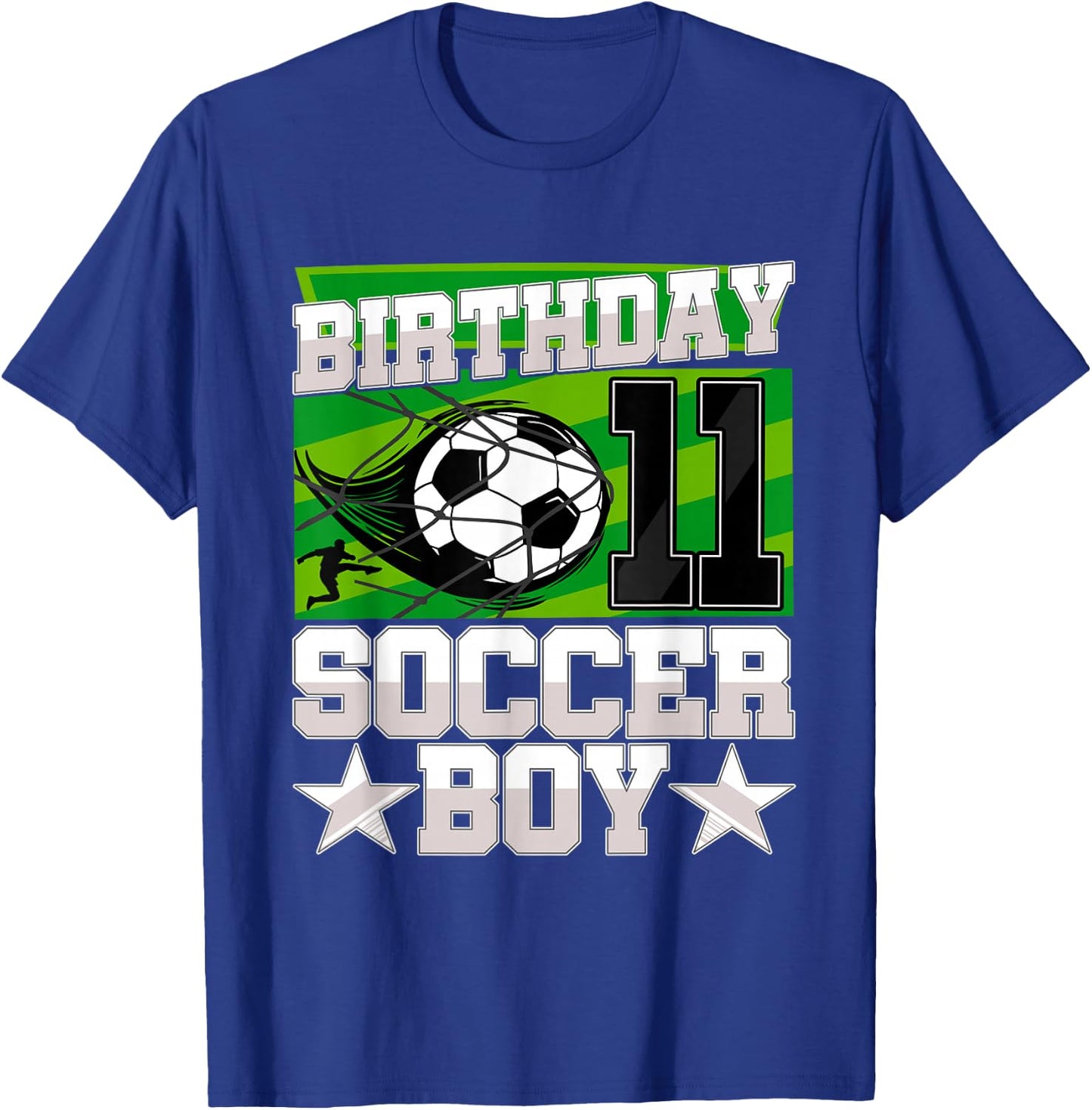 Soccer Birthday Party - 11th Birthday Boy 11 Years Old T-Shirt - T-Shirt | Royal