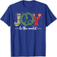 Joy to the World Peace Sign Christmas Retro 70s 80s Hippie T-Shirt - T-Shirt | Royal