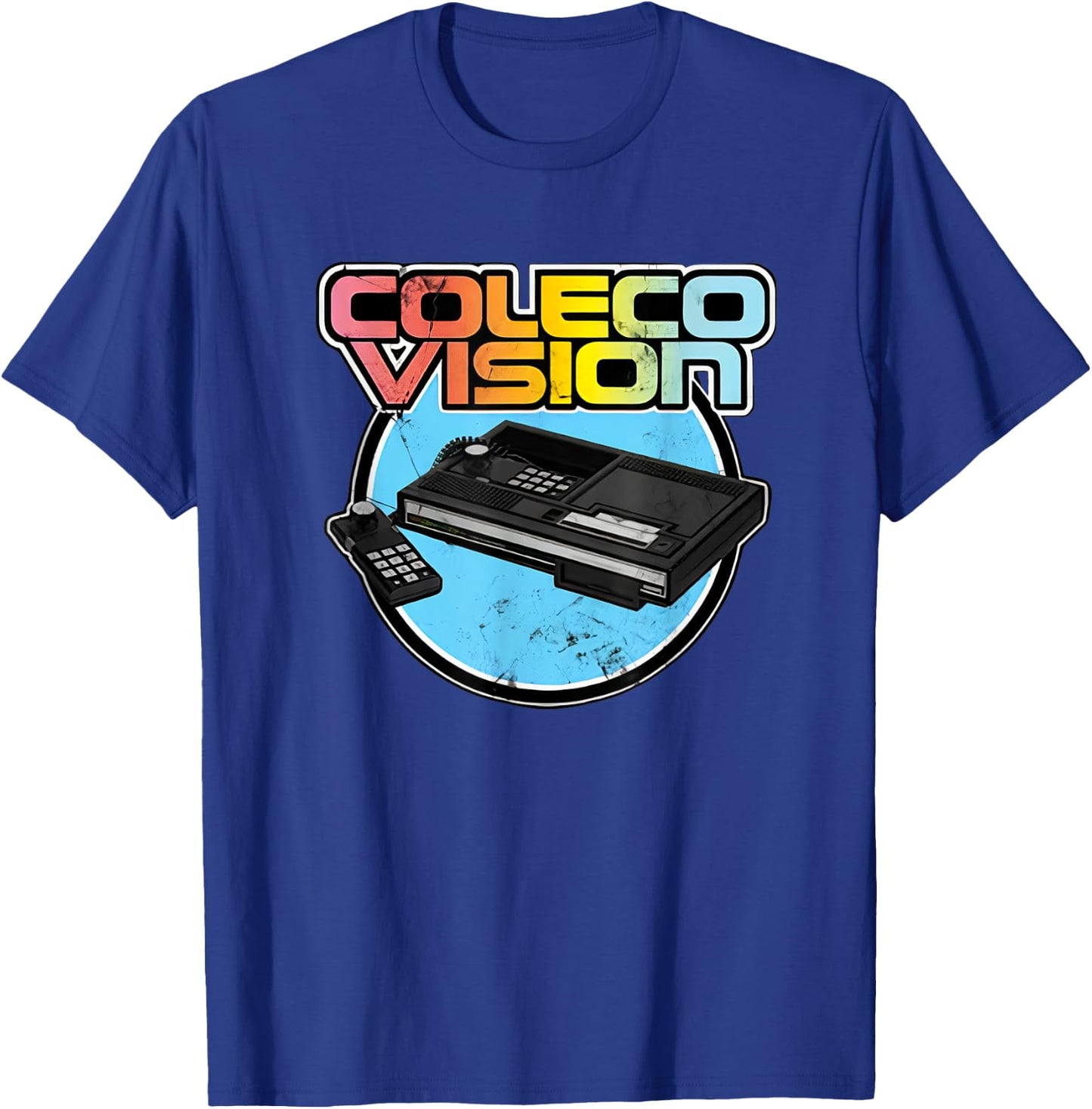 Colecovision Retro Vintage Video Game Gamer T-Shirt - T-Shirt | Royal