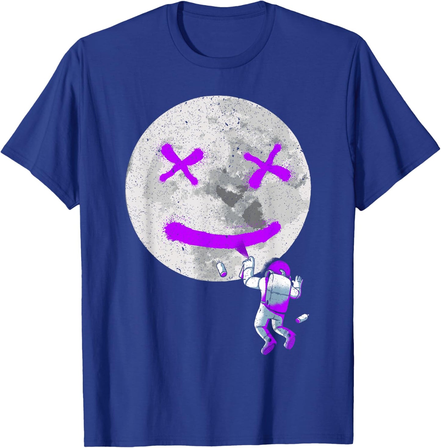 Graffiti Astronaut Spray Paint Street Art Drawing Artist T-Shirt - T-Shirt | Royal