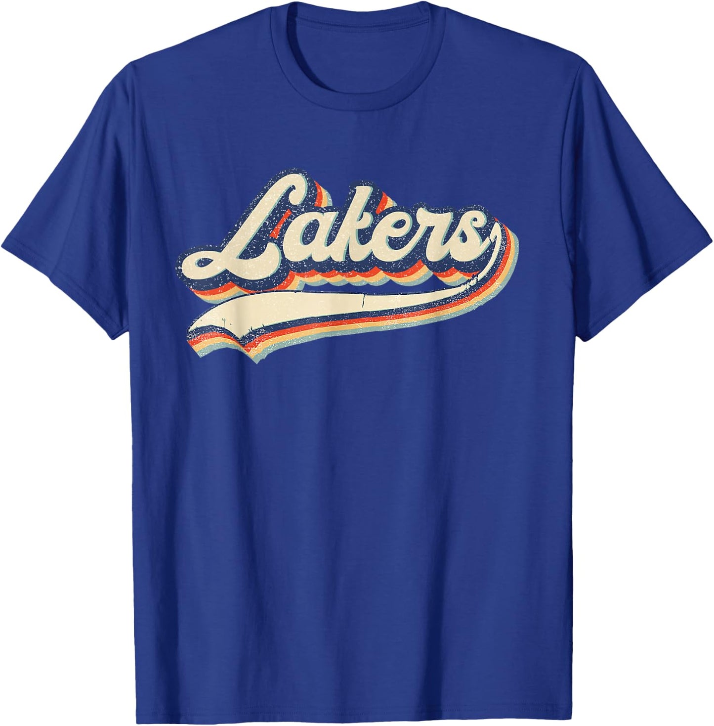 Lakers Name Vintage Retro Gift Men Women Boy Girl T-Shirt - T-Shirt | Royal