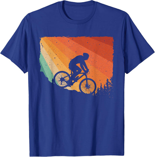 Funny Mountain Biking Design Women Mountain Bike T-Shirt - T-Shirt | Royal
