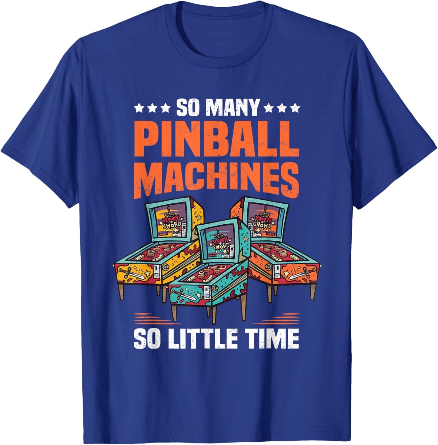 Pinball Machine Retro Gaming Pinball T-Shirt - T-Shirt | Royal