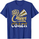 Cheer Coach Biggest Fan Cheerleader Mother's Day T-Shirt - T-Shirt | Royal