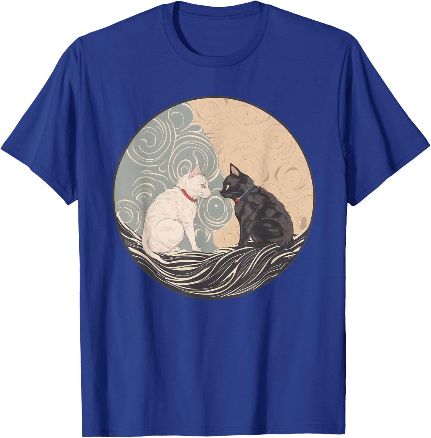 Ukiyo-e Cats T-Shirt - T-Shirt | Royal