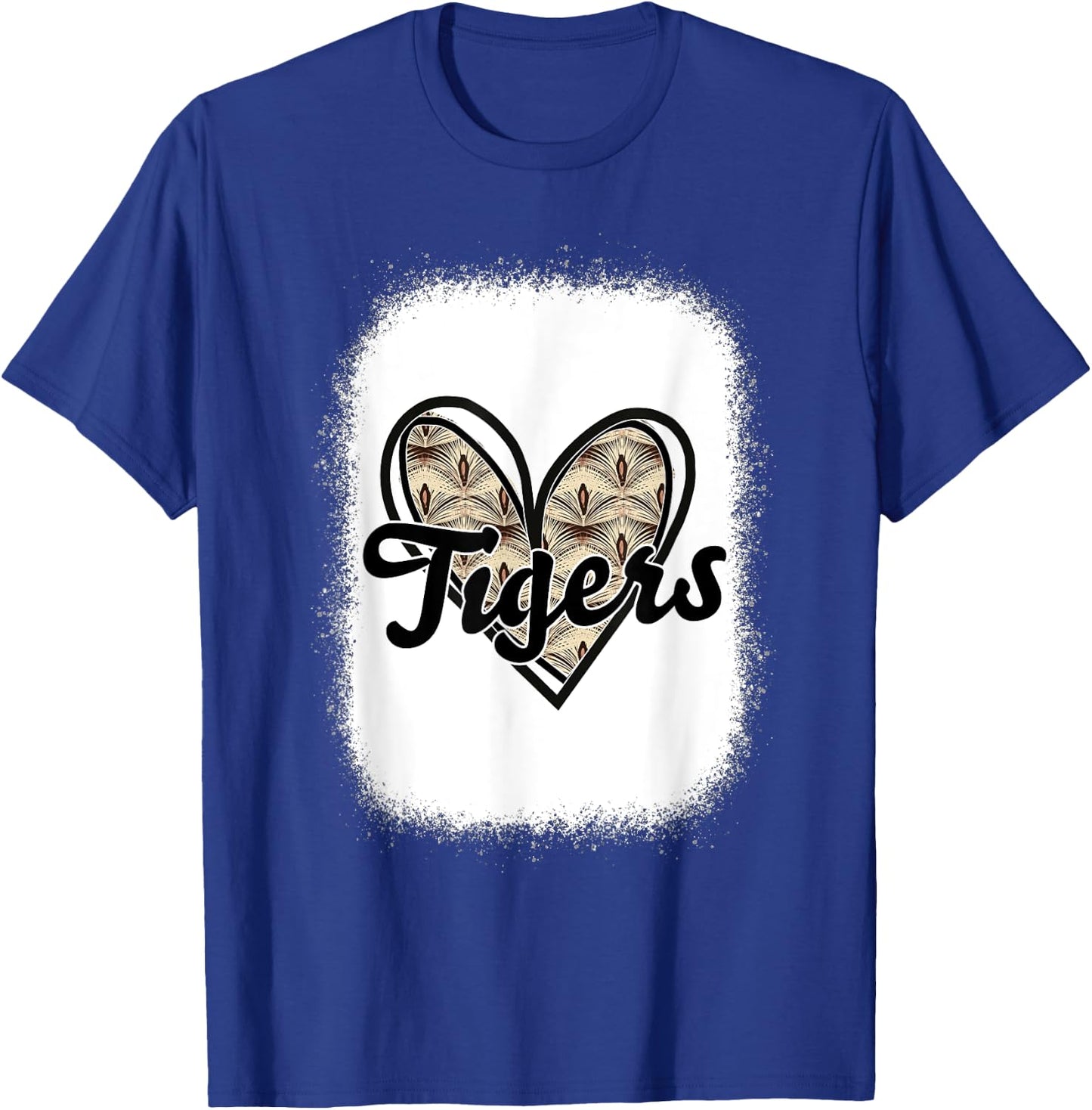 Football Tigers School Sports Fan Team Spirit T-Shirt - T-Shirt | Royal