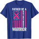 Father Of A Warrior Breast Cancer Awareness Support Squads T-Shirt - T-Shirt | Royal