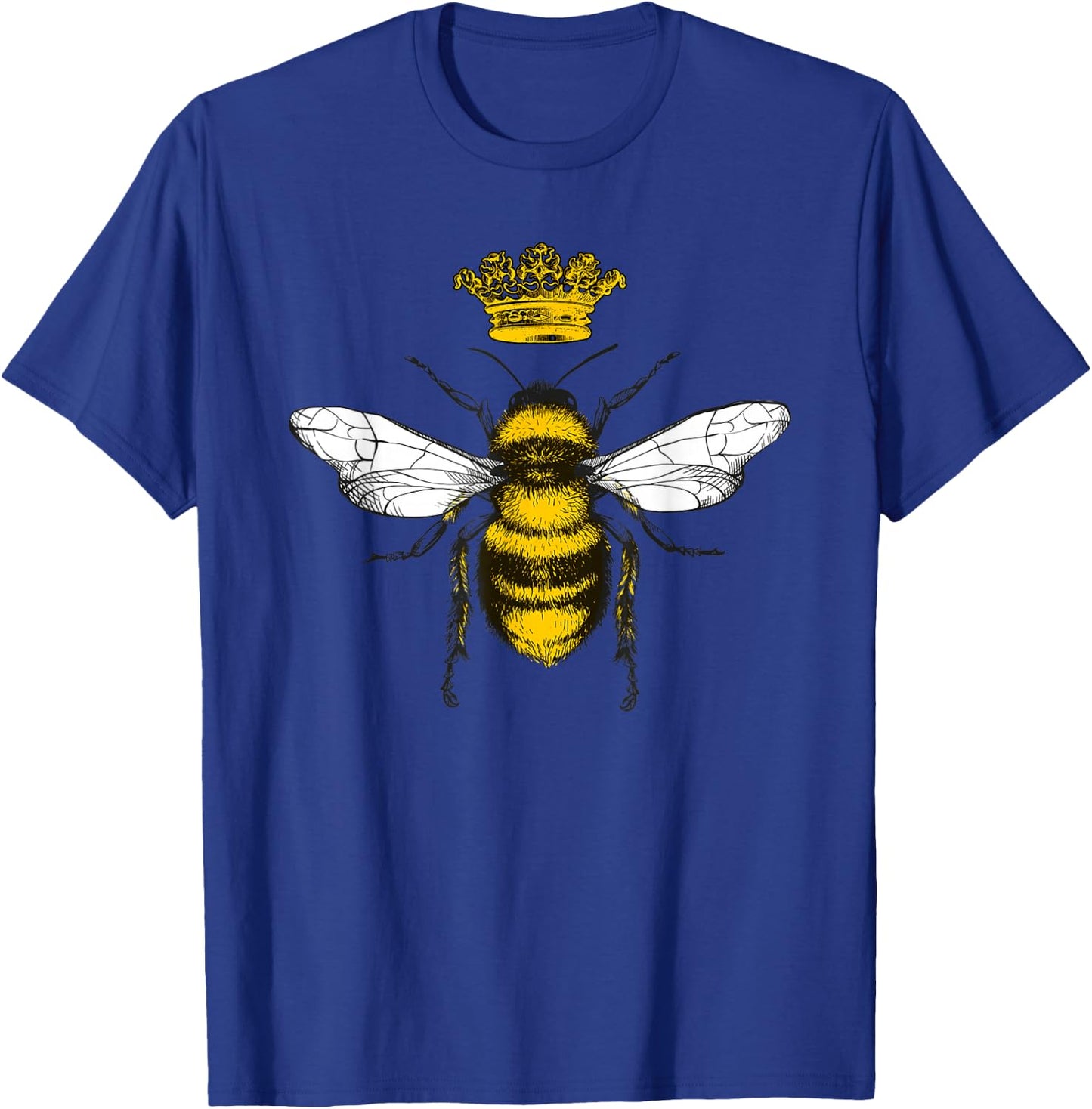 Vintage Queen Bee Shirt Women, Honey Bee Lovers Beekeeper T-Shirt - T-Shirt | Royal