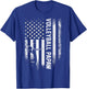 Vintage USA American Flag Proud Volleyball Papaw Silhouette Kids Men T-Shirt - T-Shirt | Royal