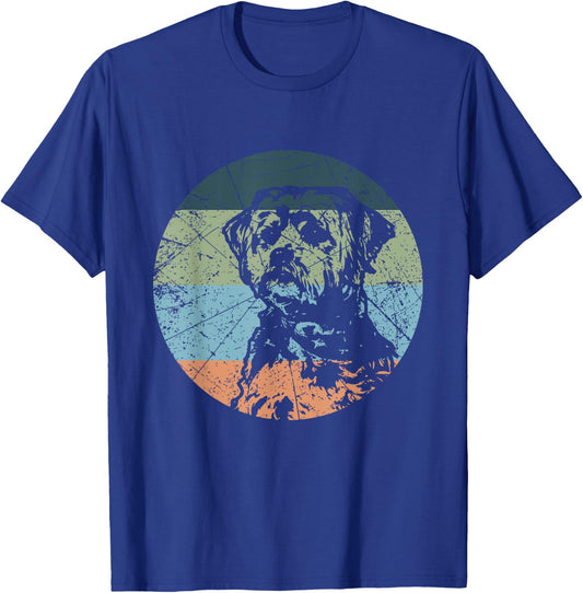 Retro Dog Silhouette - Vintage Shorkie T-Shirt - T-Shirt | Royal