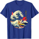 Tri Color Corgi Japanese Kanagawa Wave Surf Loyal Dog T-Shirt - T-Shirt | Royal