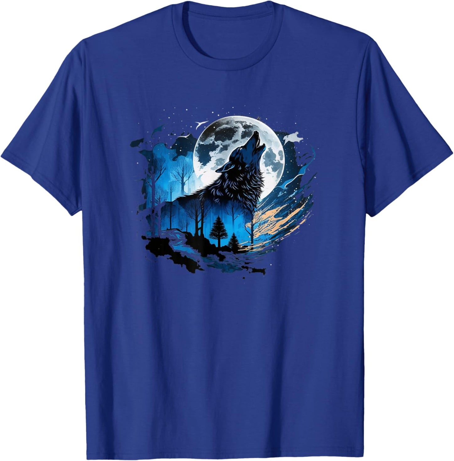 Wolf And Wolves Men Women Kids T-Shirt - T-Shirt | Royal