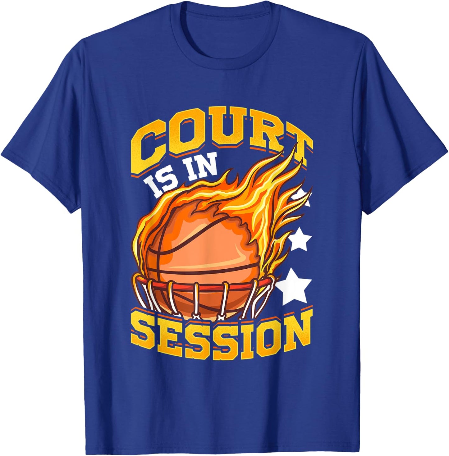 Funny Basketball Player Court Is In Session Slam Dunk Gamer T-Shirt - T-Shirt | Royal