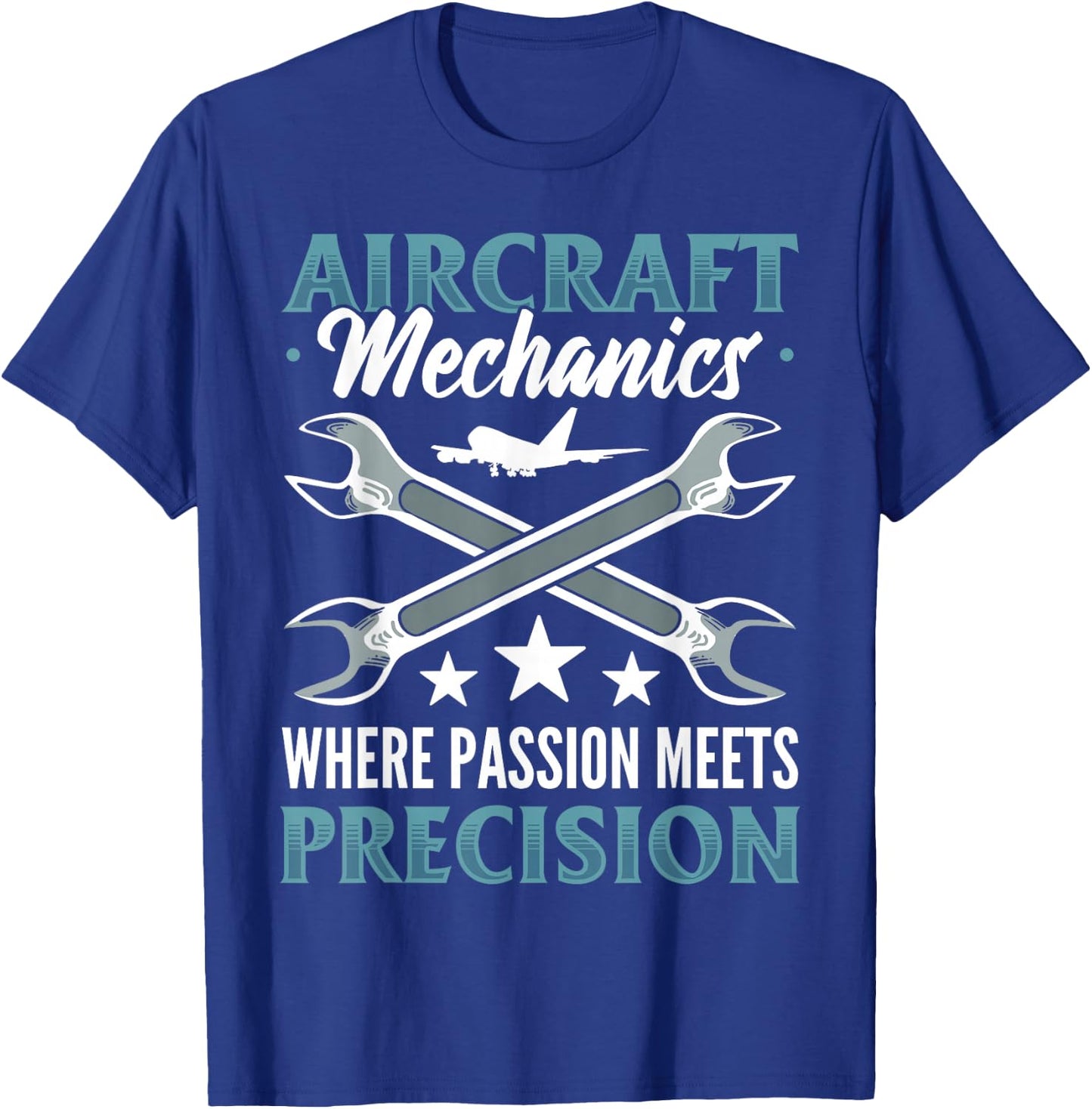 Aviation Mechanic Airframe Mechanic Airplane Aviation T-Shirt - T-Shirt | Royal