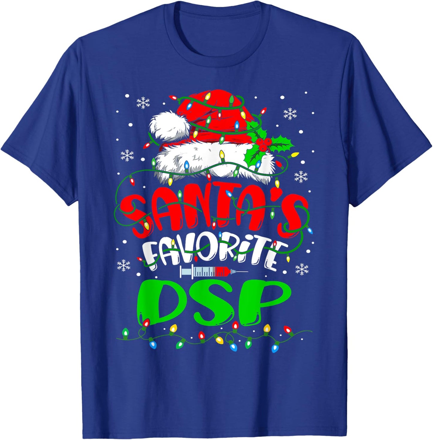Santa Favorite DSP Christmas Direct Support Professional T-Shirt - T-Shirt | Royal