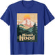 Portland Oregon Retro Sunset On Mountain Vintage T-Shirt - T-Shirt | Royal