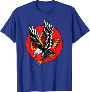 Eagle American Traditional Tattoo Ink Old School Flash Inked T-Shirt - T-Shirt | Royal