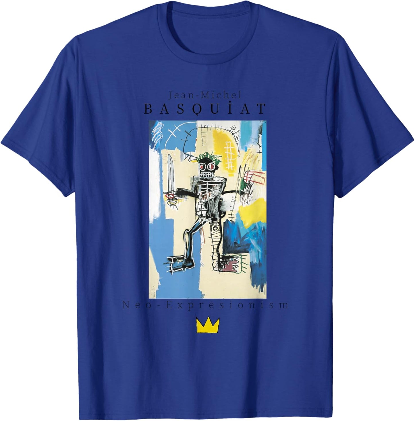 Urban, Streetwear, Graphics, Basquiat, Art, Abstract T-Shirt - T-Shirt | Royal