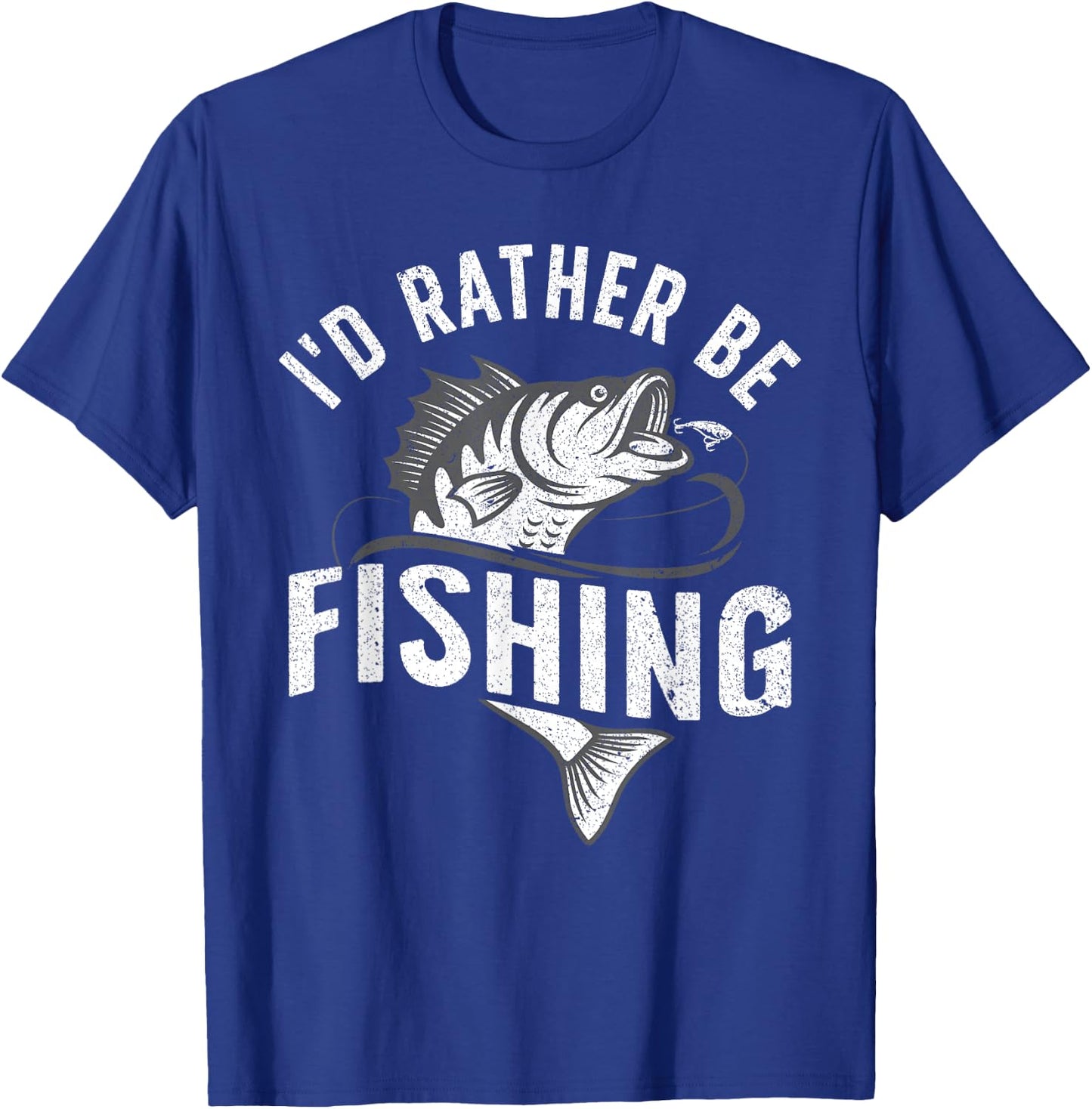 Funny Fishing Novelty Design Women Kids Fish Lovers Small T-Shirt - T-Shirt | Royal