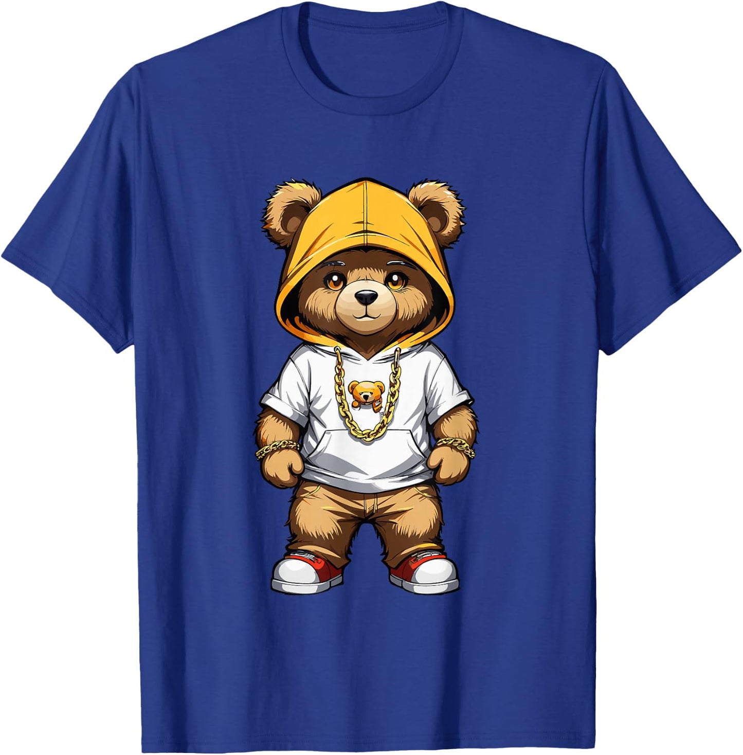 Teddy Bear Gangster in Cool Hip-Hop Outfit T-Shirt - T-Shirt | Royal