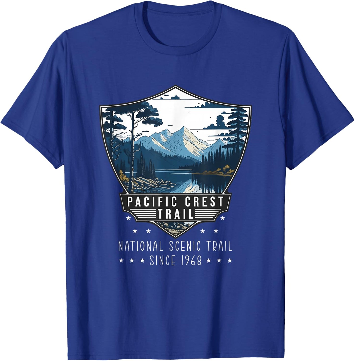 Pacific Crest Trail National Scenic Trail PCT Hiking Hiker T-Shirt - T-Shirt | Royal