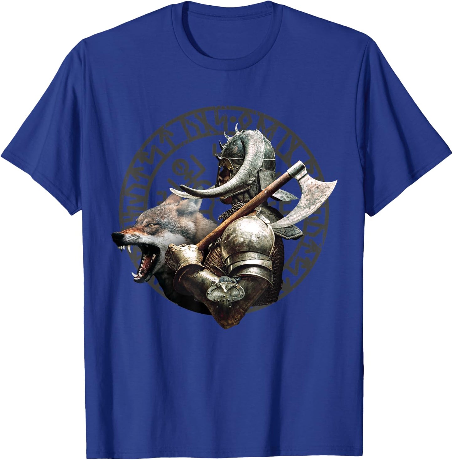 Viking Runes Nordic Celtic Wolf Lovers T-Shirt - T-Shirt | Royal