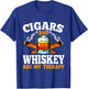 Cigars And Whiskey Are My Therapy Sayings Men Women T-Shirt - T-Shirt | Royal