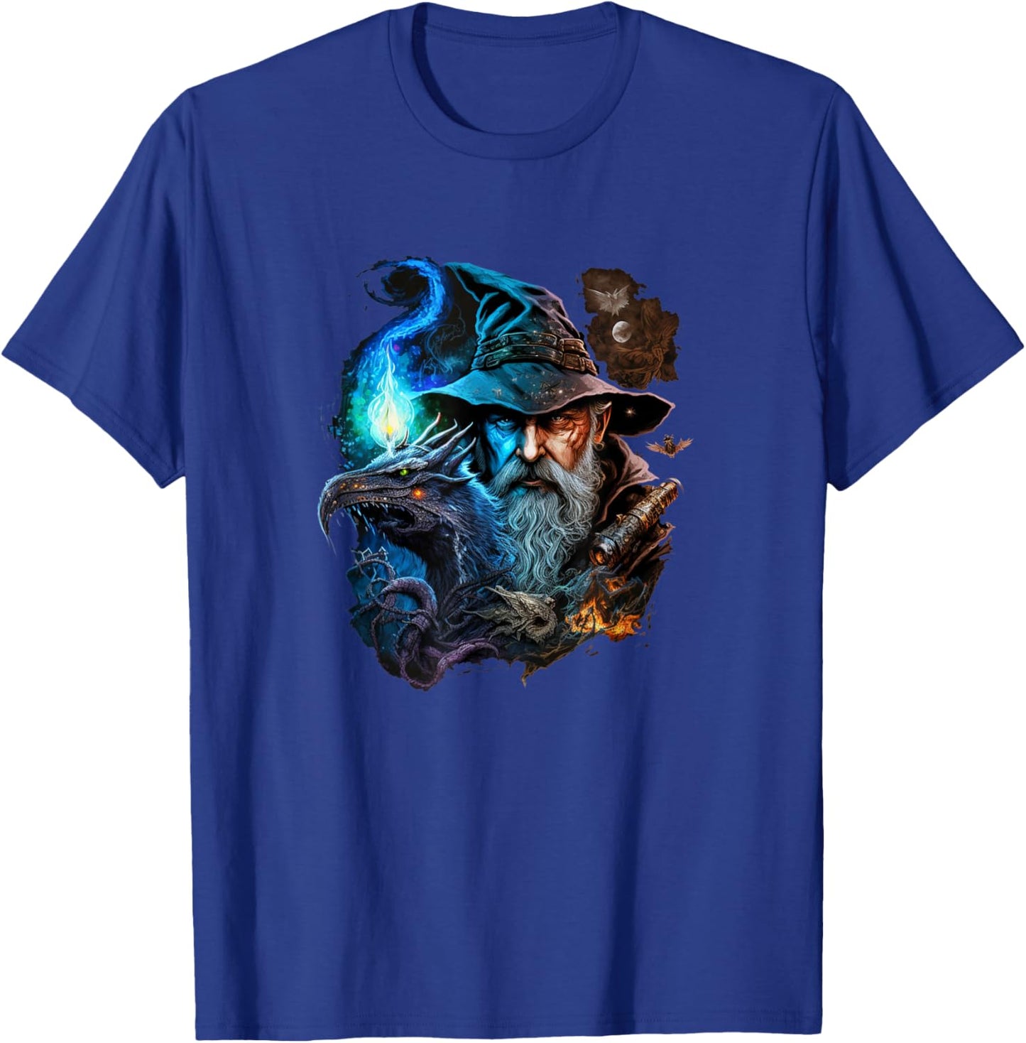 Retro Magical Wizard Fantasy T-Shirt - T-Shirt | Royal