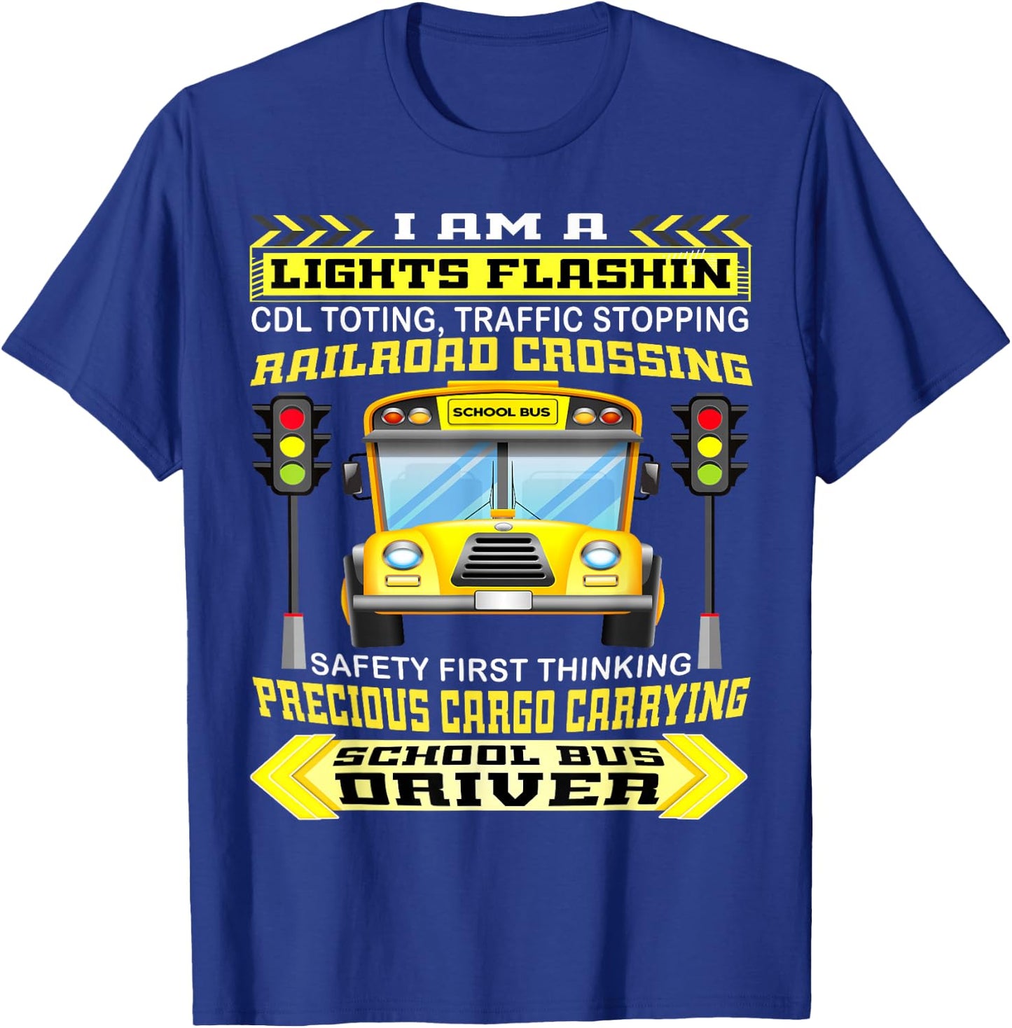 I'm A School Bus Driver Funny School Bus Driver Gifts T-Shirt - T-Shirt | Royal