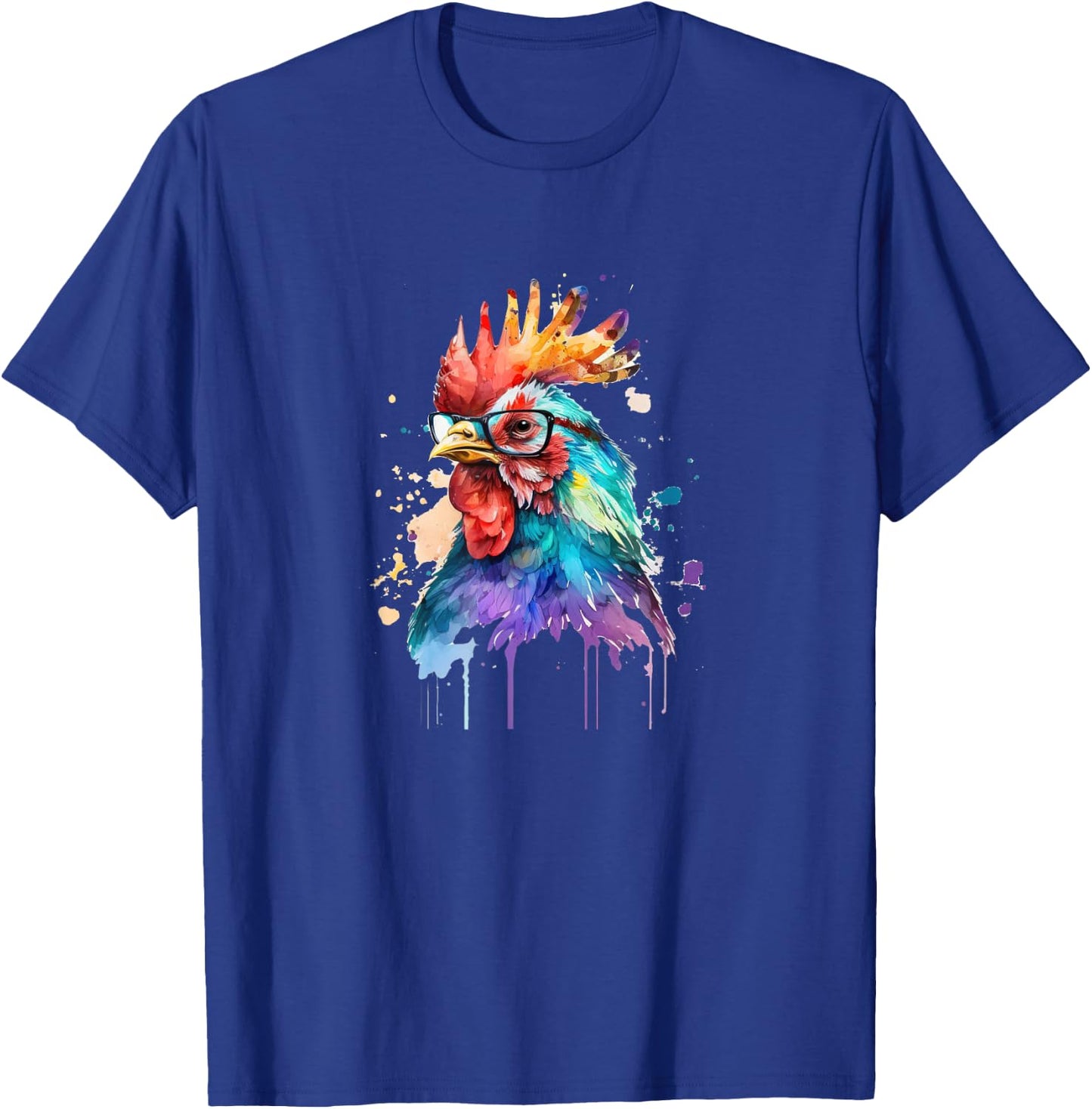 Cute Farm Chicken Lovers Motif Funny Country Design Chicken T-Shirt - T-Shirt | Royal