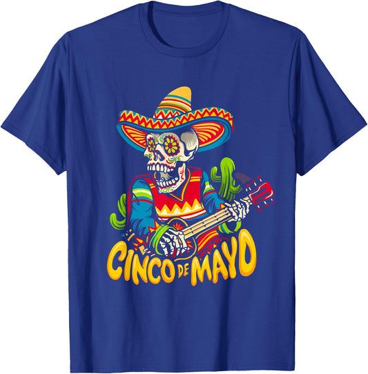 Cinco De Mayo Mexican Lets Fiesta 5 De Mayo Women Men T-Shirt - T-Shirt | Royal