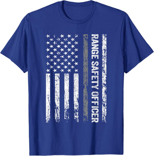 Range Safety Officer US Flag T-Shirt - T-Shirt | Royal