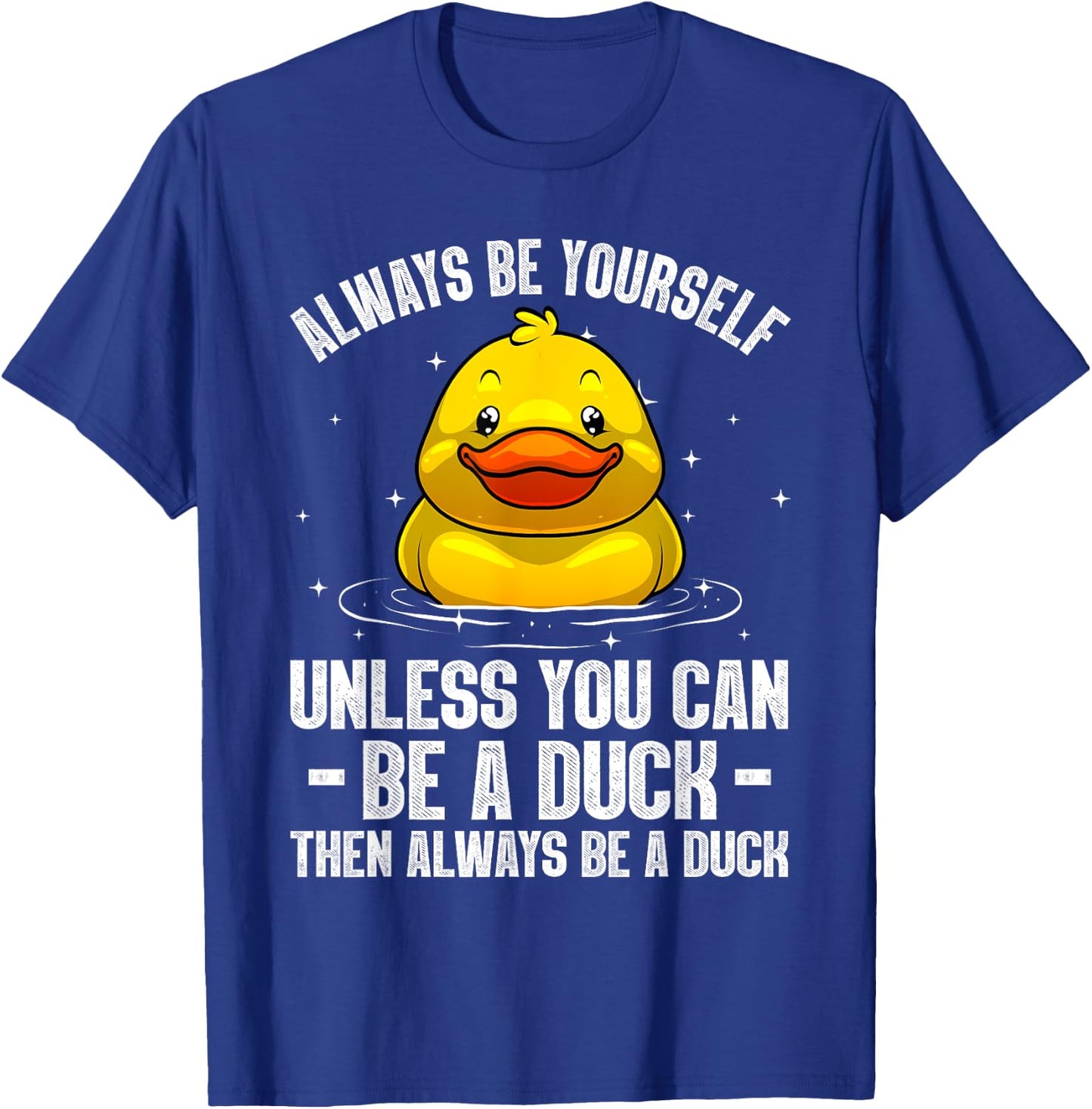 Cute Duck Women Kids Aquatic Bird Rubber Duck Lovers T-Shirt - T-Shirt | Royal