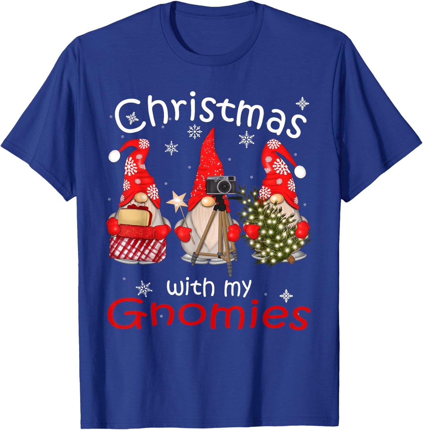 Gnome Gifts Funny Family Christmas Shirts Women 2024 T-Shirt - T-Shirt | Royal