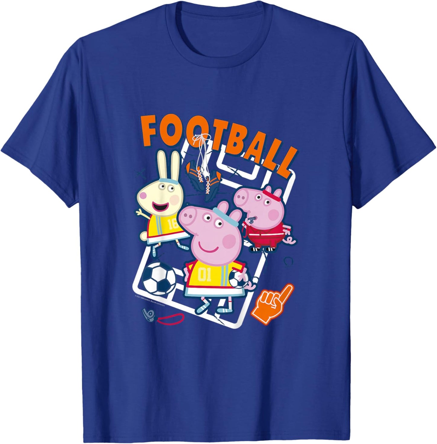 Peppa Pig Football Group Shot T-Shirt - T-Shirt | Royal