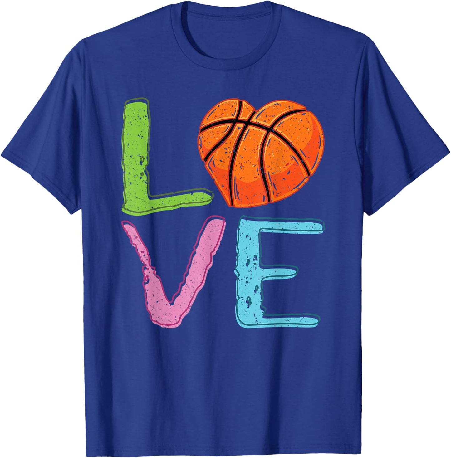 Love Basketball Cute Women Girls Basketball Lover T-Shirt - T-Shirt | Royal