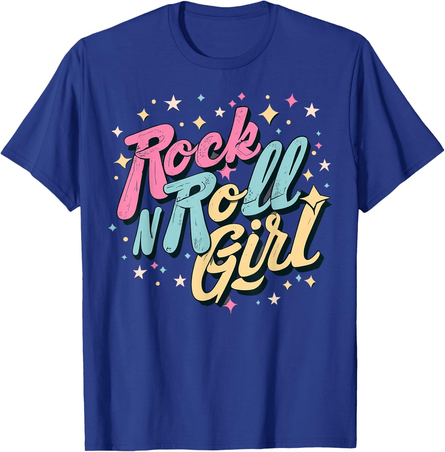 Rock N Roll Girl Purple Darla T-Shirt - T-Shirt | Royal