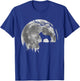 Siberian Husky Moon Silhouette Funny Lazy Halloween Costume T-Shirt - T-Shirt | Royal