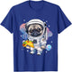 Astronaut Pug - Taco Lover Dog Owner Puppy Pet Trainer Women Girls Kids T-Shirt - T-Shirt | Royal