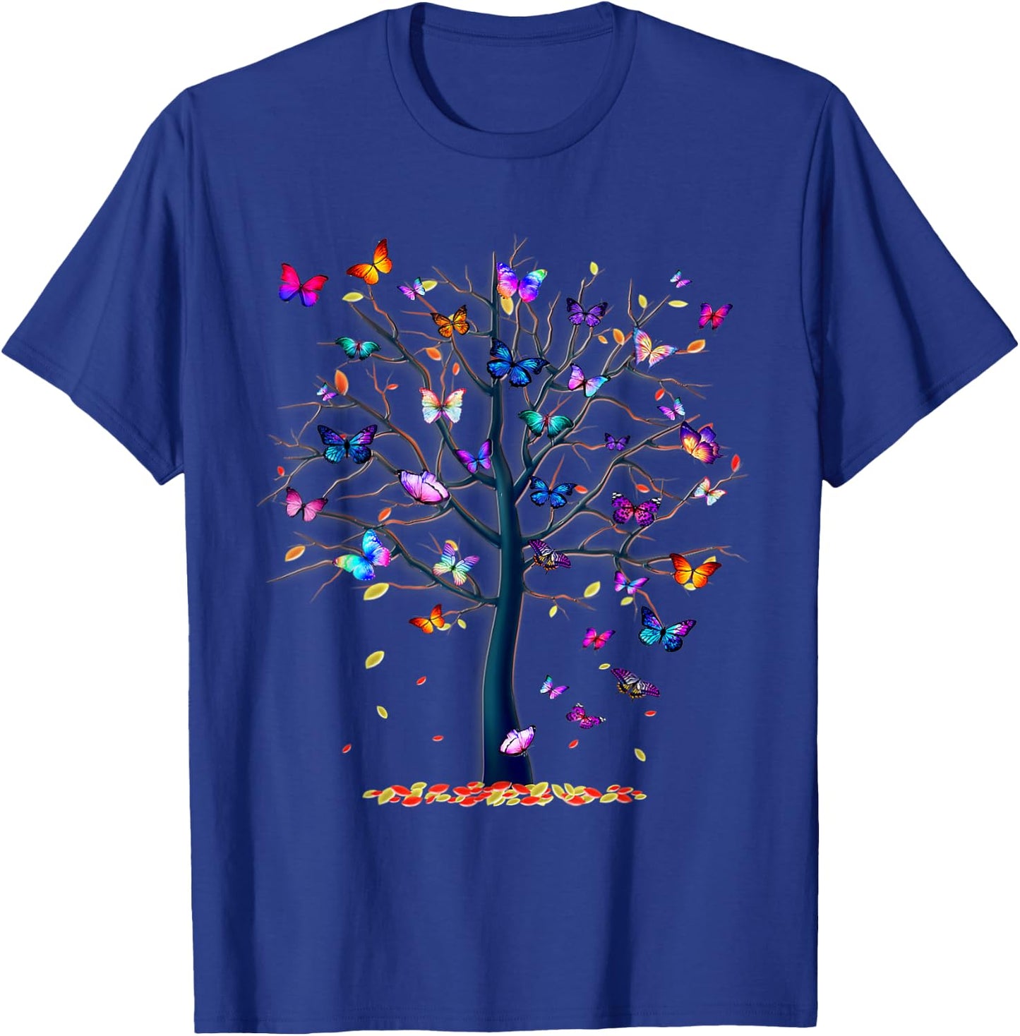 Butterfly Tree Beautiful T-Shirt - T-Shirt | Royal