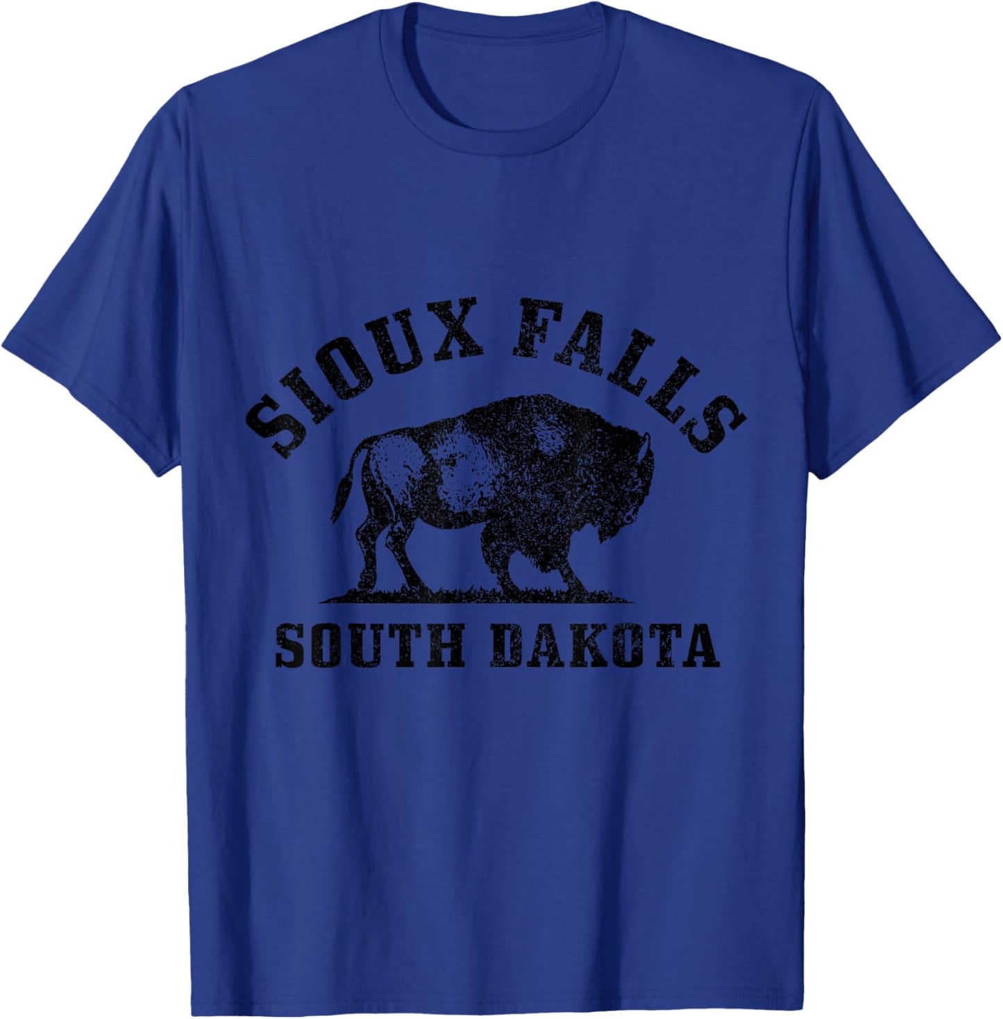 Sioux Falls, South Dakota, Bison T-Shirt - T-Shirt | Royal