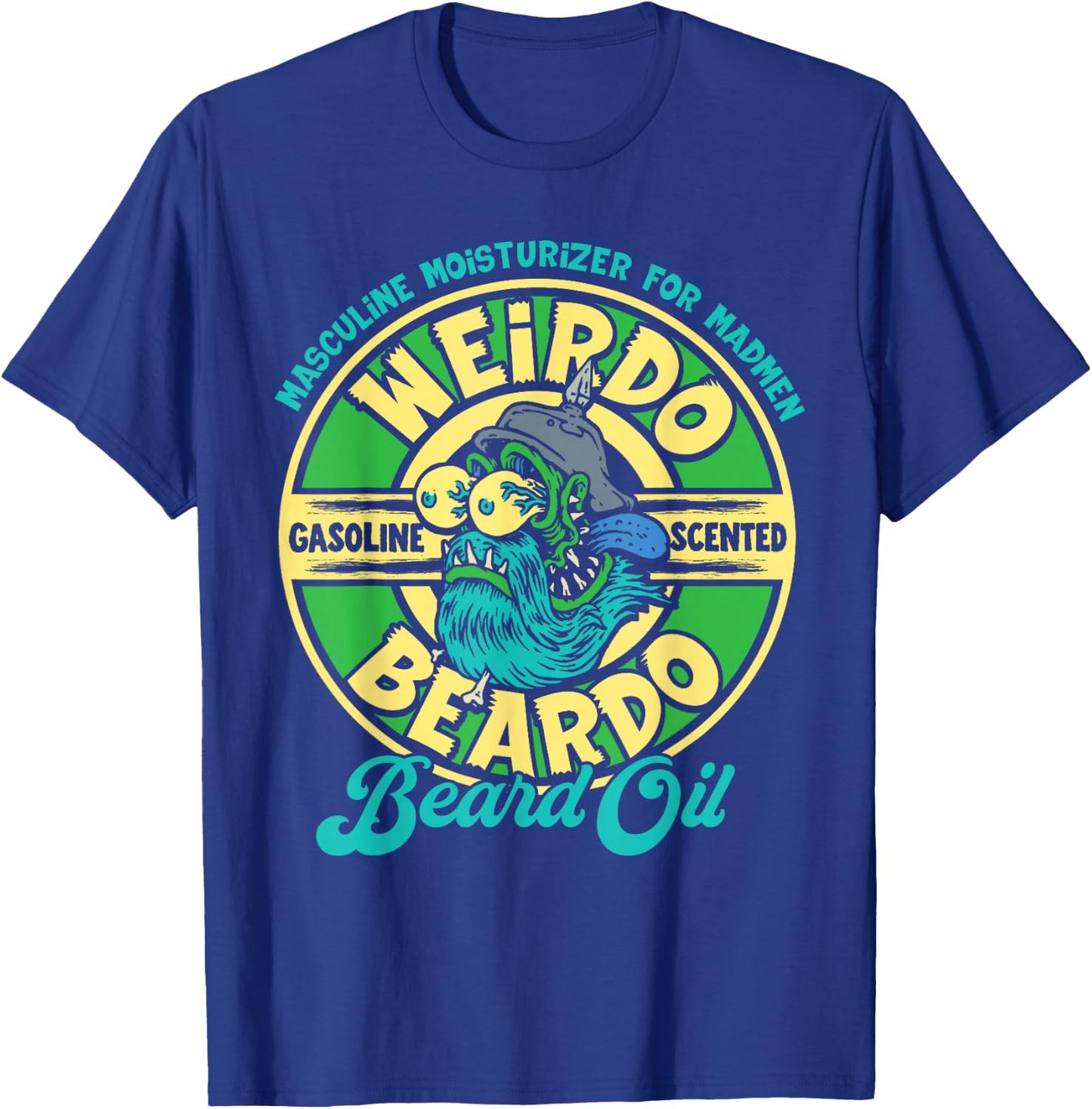 Monster Weirdo Beardo Gas Scented Beard Oil T-Shirt - T-Shirt | Royal