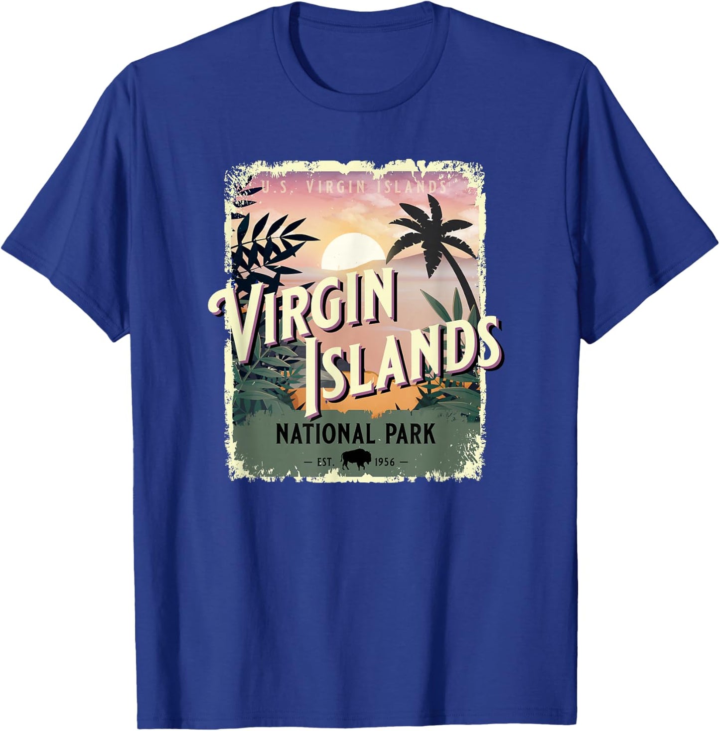Virgin Islands National Park USA Tropical Caribbean Beach T-Shirt - T-Shirt | Royal